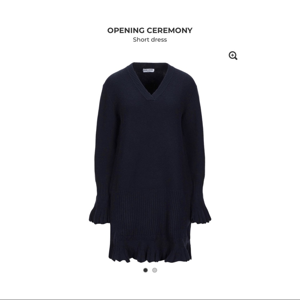 Opening ceremony short dress.